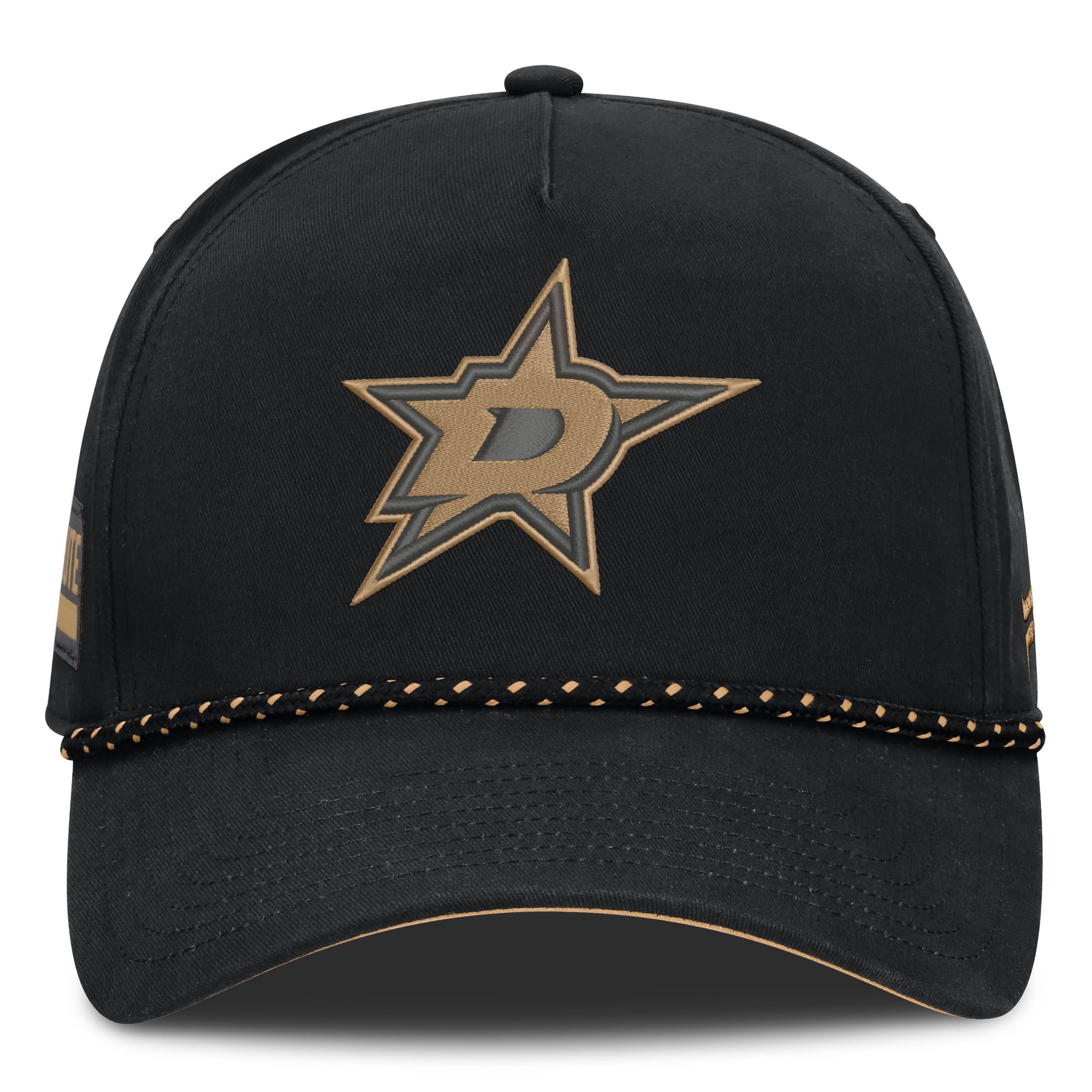 Casquette ajustable authentique Pro A-Frame noire Dallas Stars pour homme Fanatics Military Appreciation
